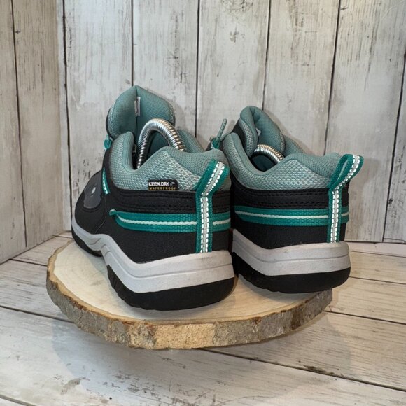 Keen Youth Targhee 1019830 Gray Teal Waterproof Leather Hiking Shoes Size 5 - Picture 4 of 8